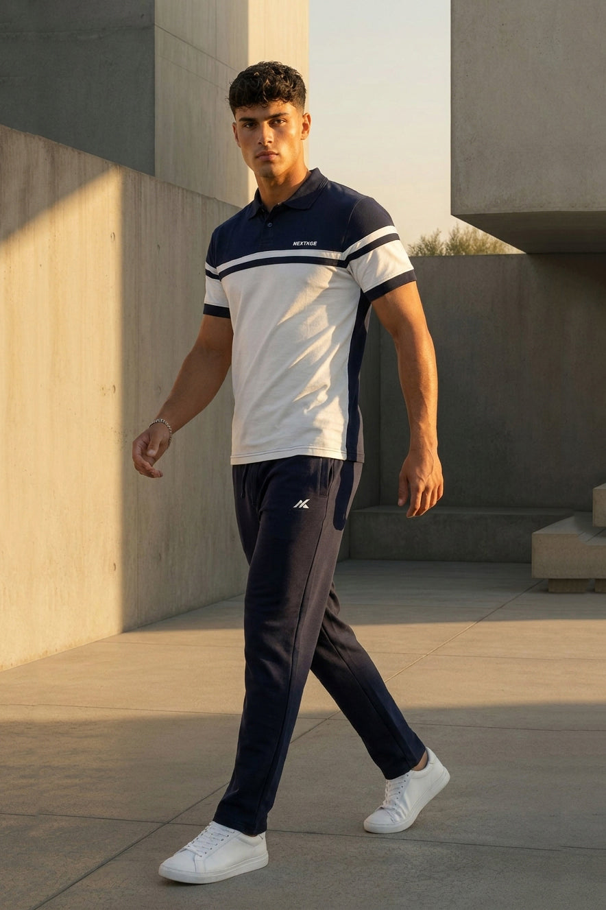 Nextage Navy White Polo Tracksuit