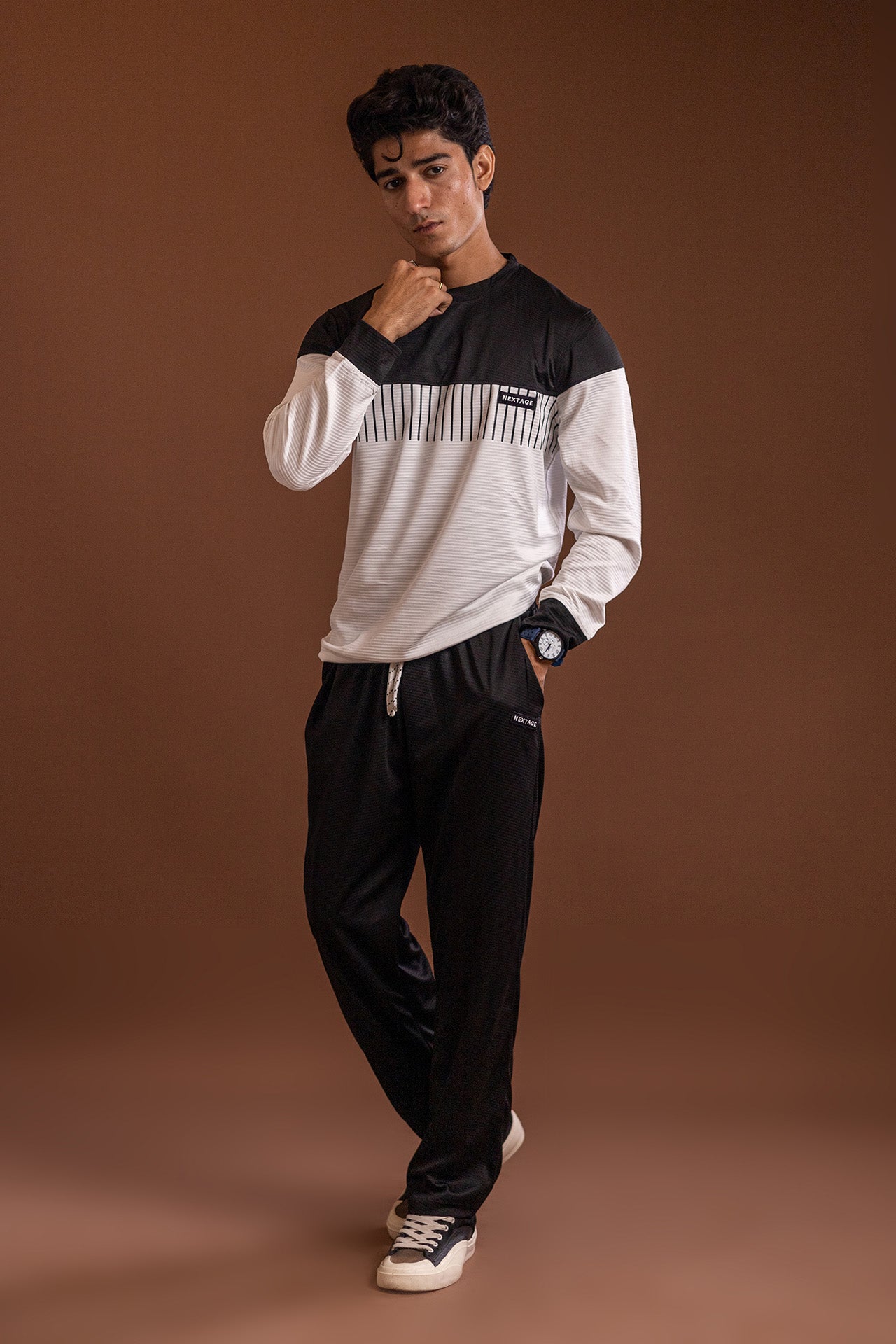 Nextage Streetline Contrast Panel Tracksuit