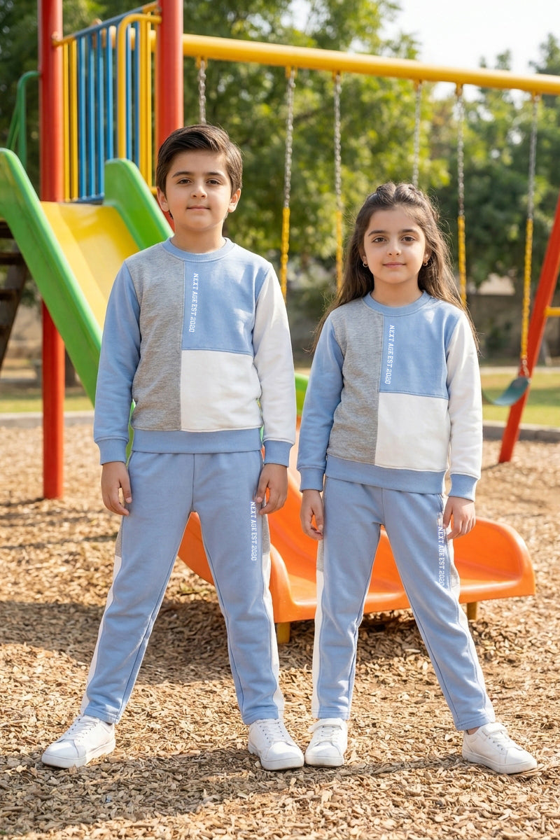 Nextage Kids Sky Vertical Print Tracksuit