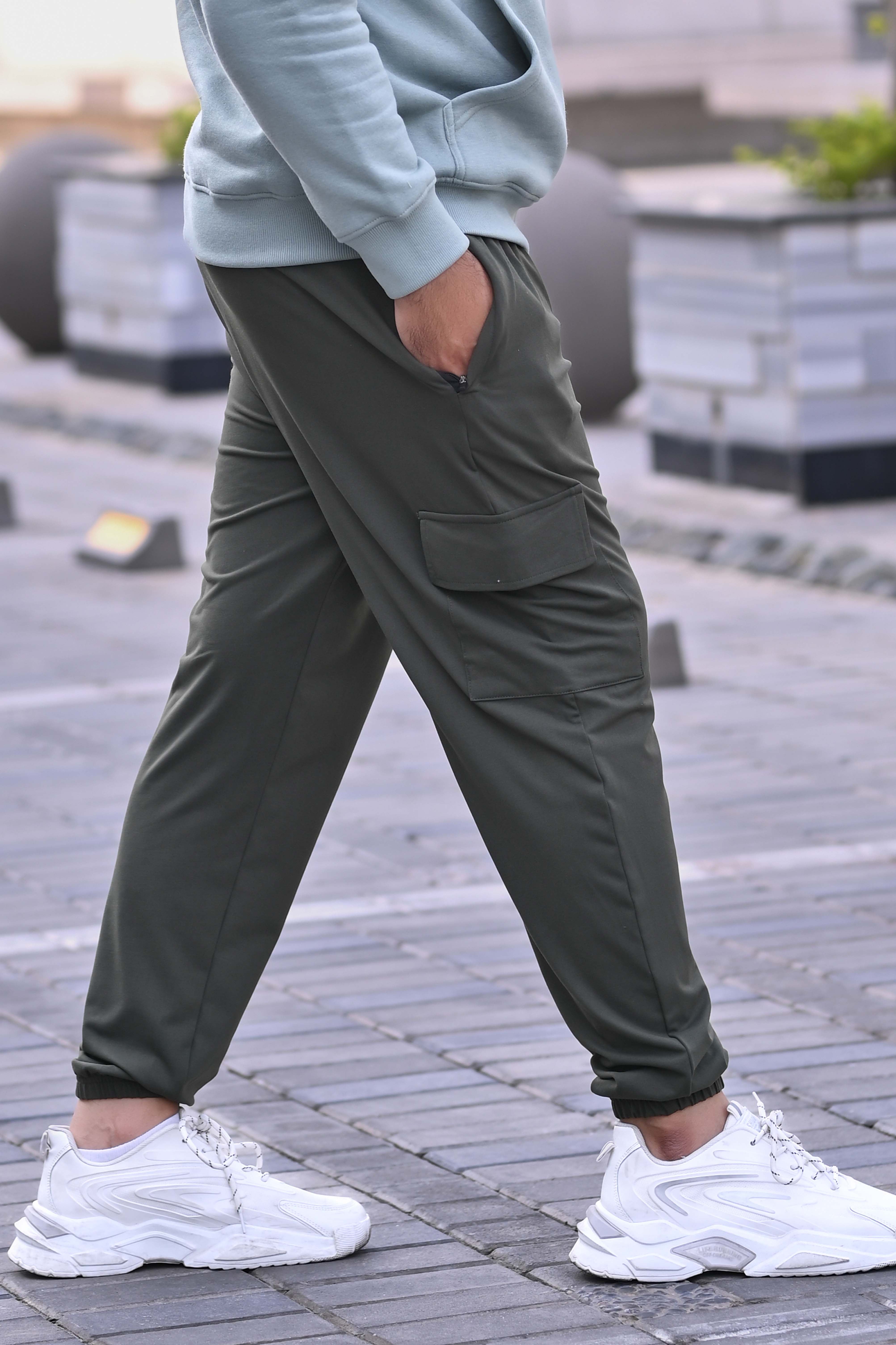 Zip Through Cargo Trouser