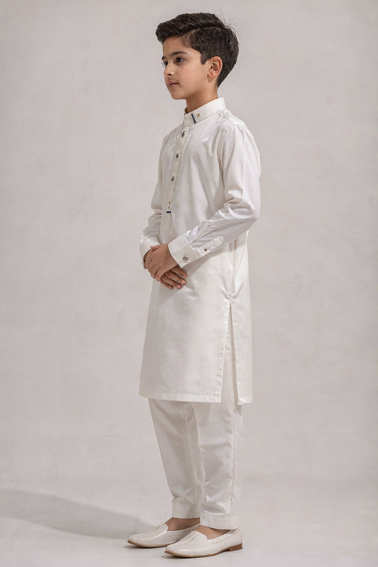 Nextage Kids Off-White Kurta Shalwar Set Image 2