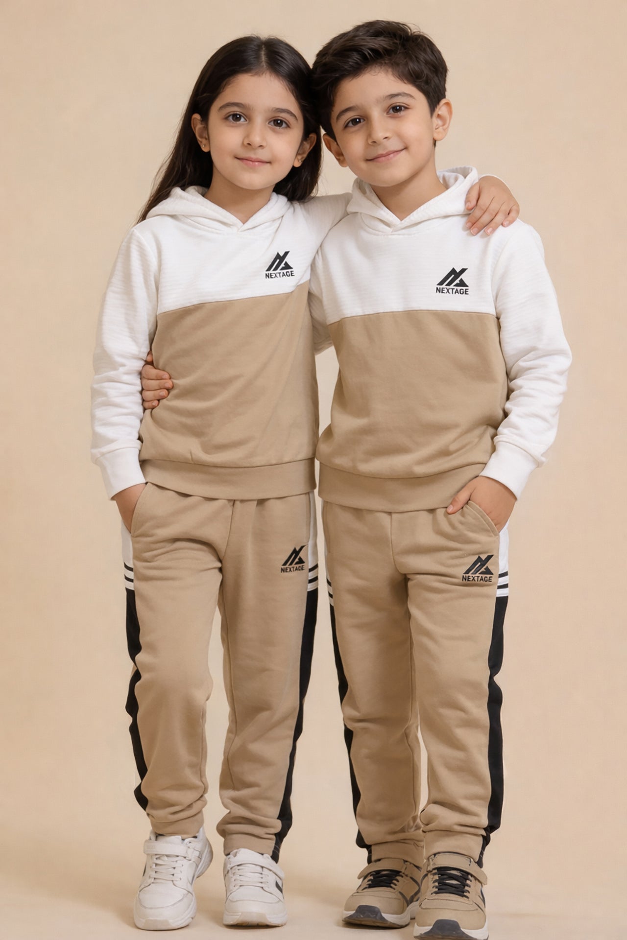 Nextage Contrast Embroidered Logo Tracksuit Image 2