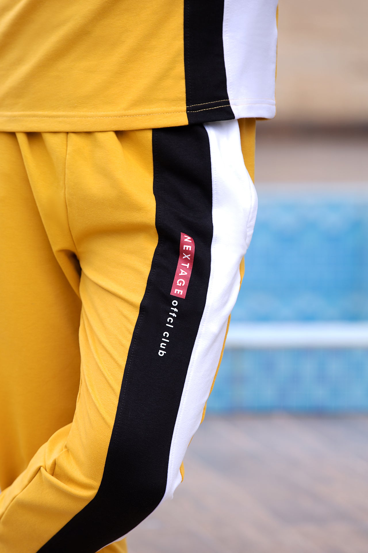 Straight Stripe Mustard Offcl Tracksuit