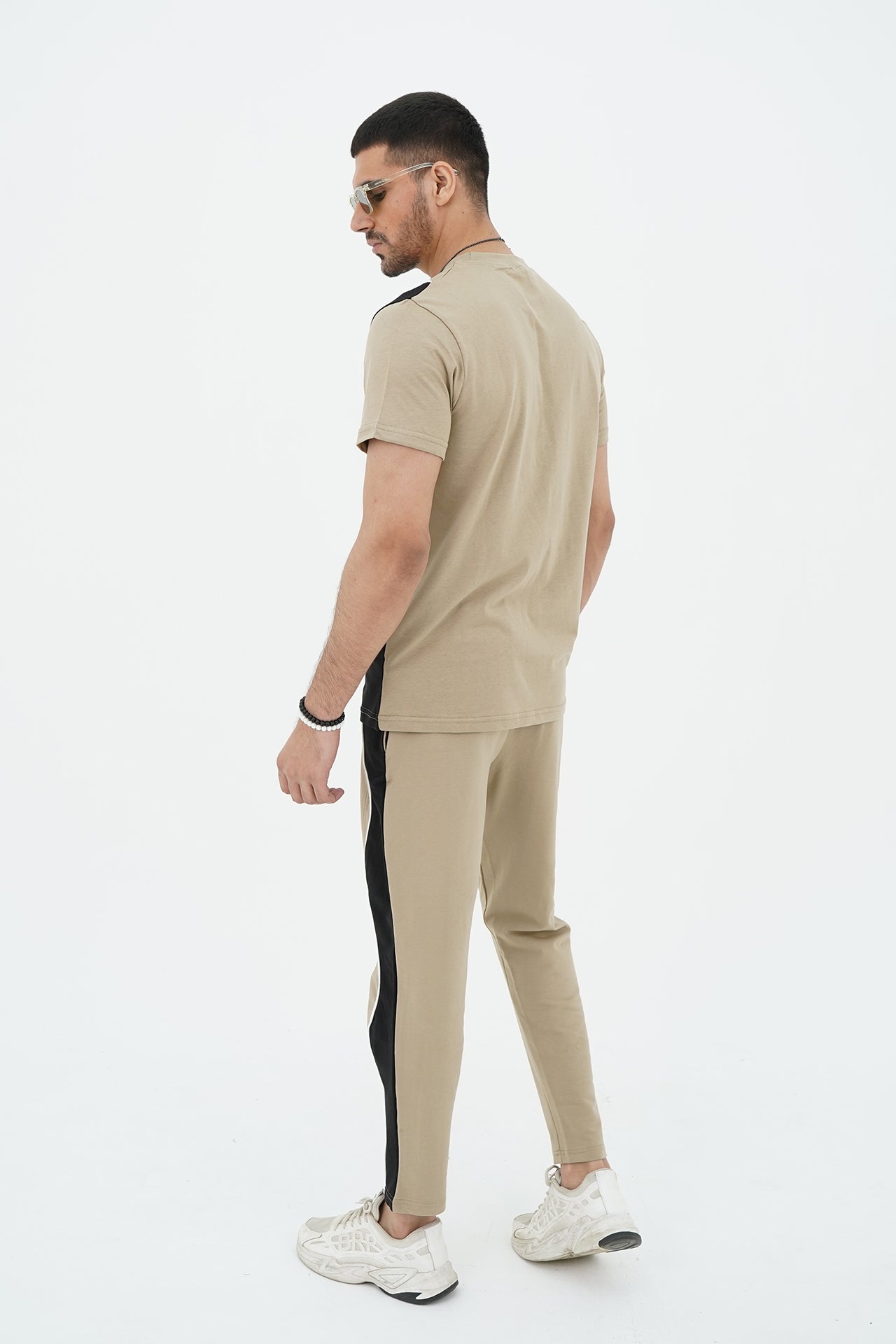 Sand Wavy Contrast Tracksuit