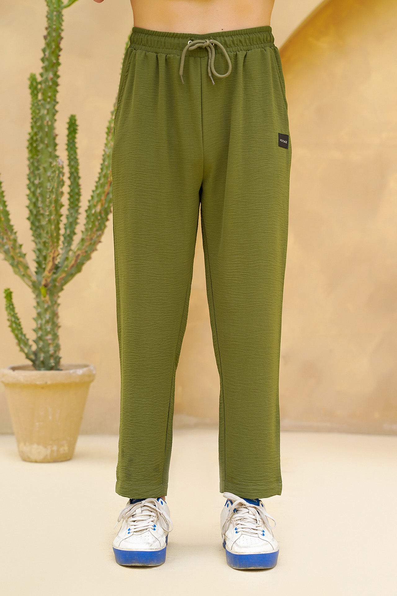 Nextage Olive Safari Neck Co-Ord Set