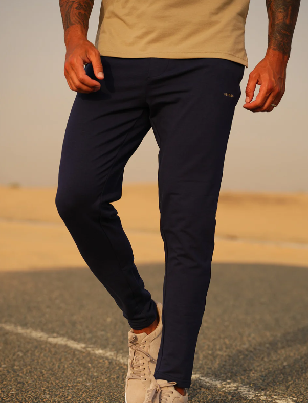 Nextage Beige Navy Polo Trouser