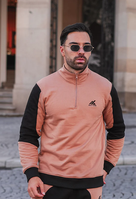 Nextage Tan Cotton Fleece Shirt