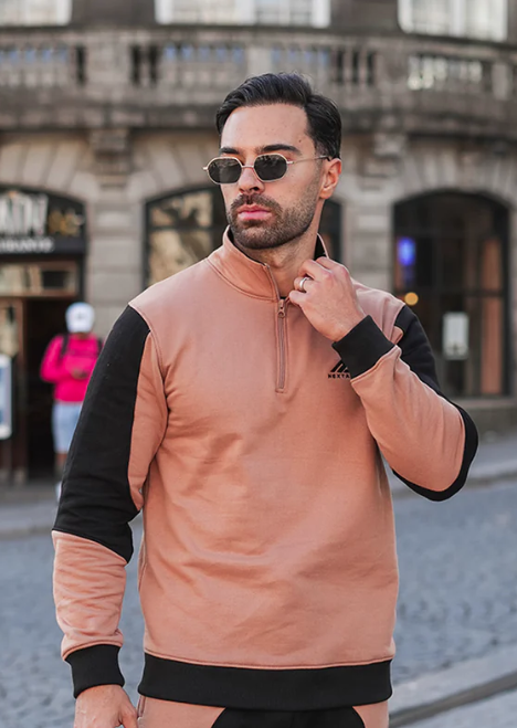 Nextage Tan Cotton Fleece Shirt