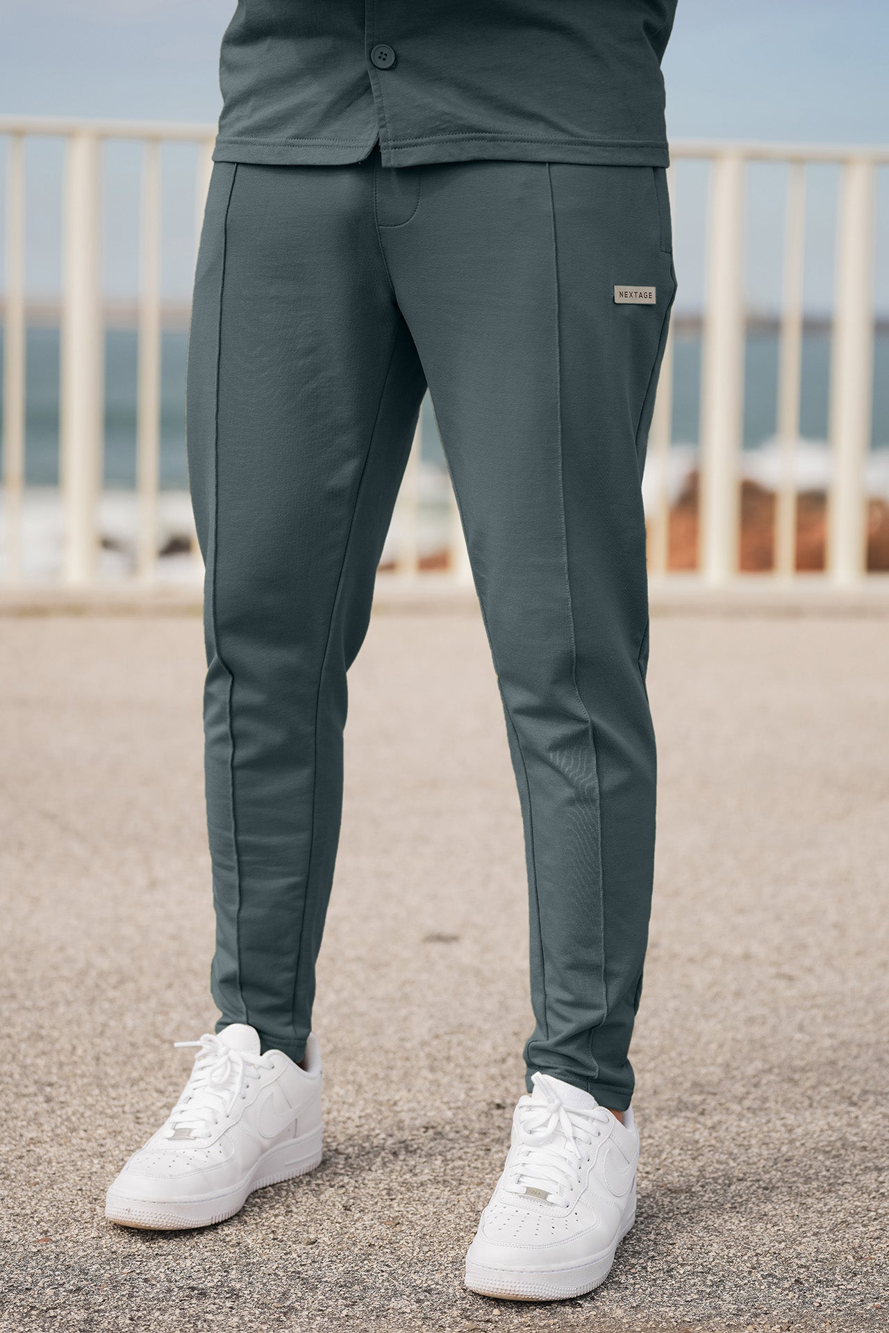 Nextage Front Pocket Detail Forest Grey Tracksuit