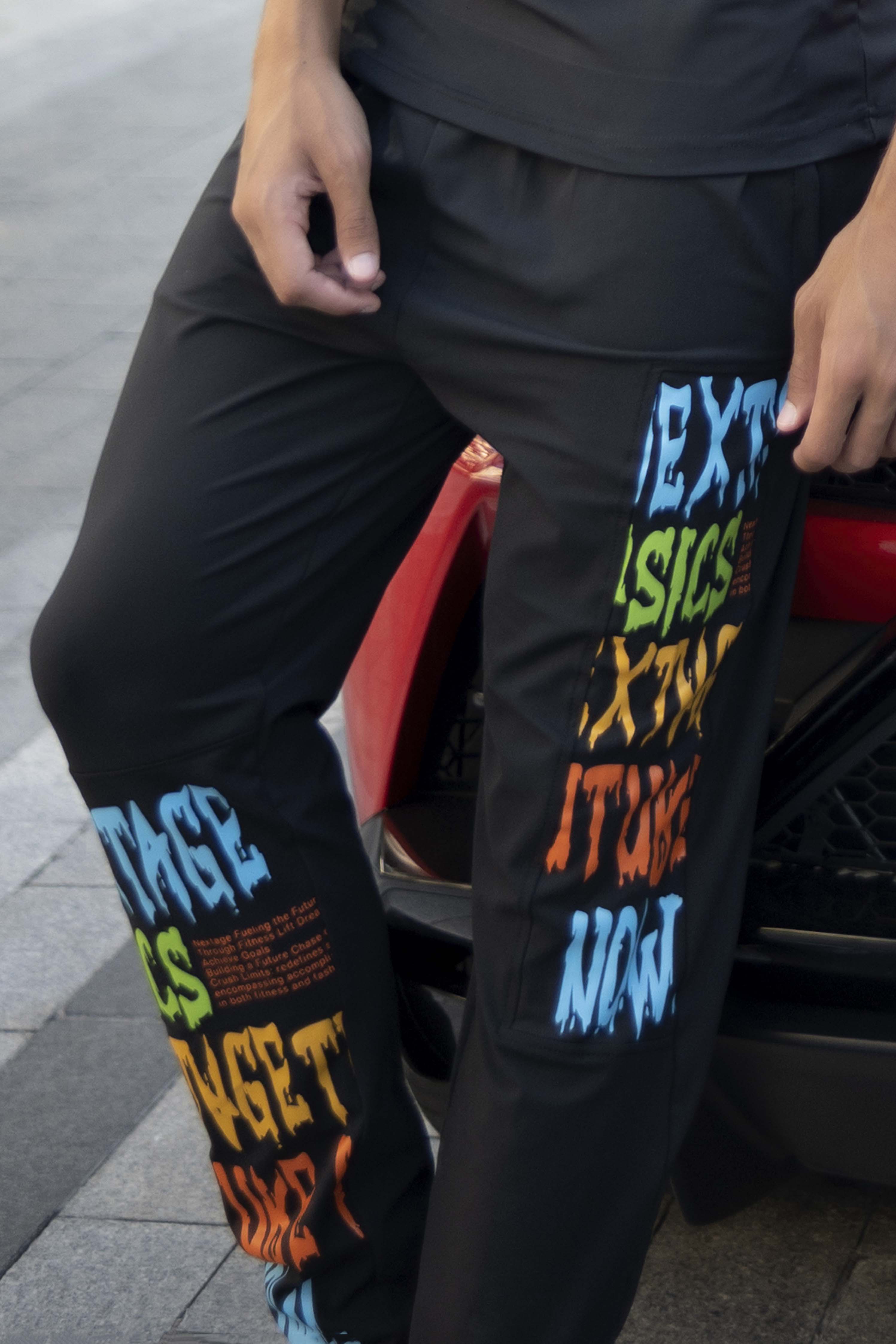 NEXTAGE BLACK GRAPHICS DRI COOL TROUSER