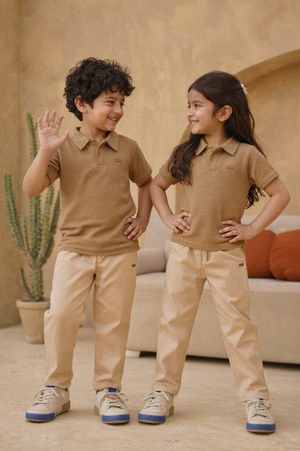 nextage kids unisex polo set 