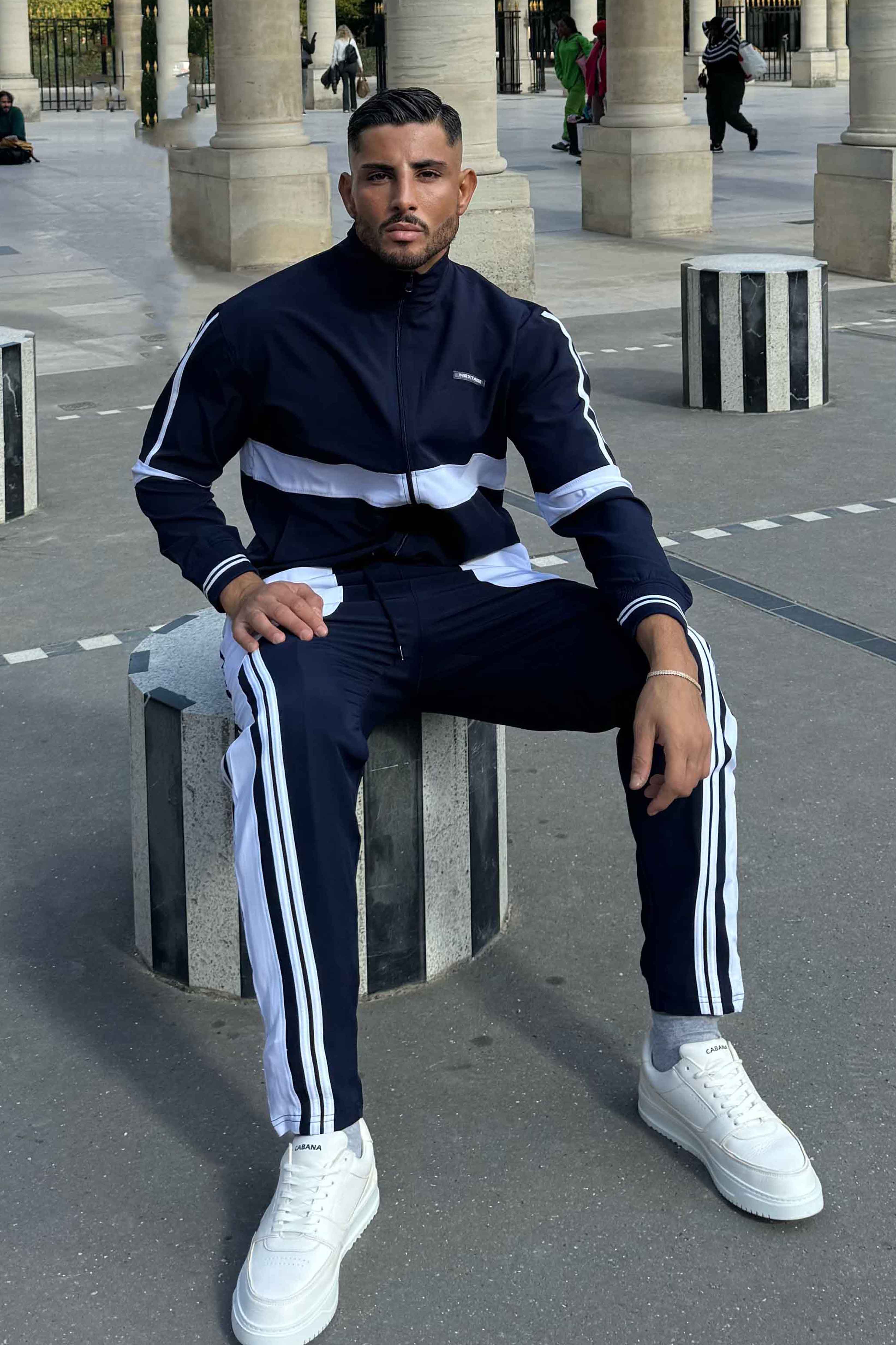 Navy blue Tracksuit, Men Gym wear Tracksuit for winter Season,