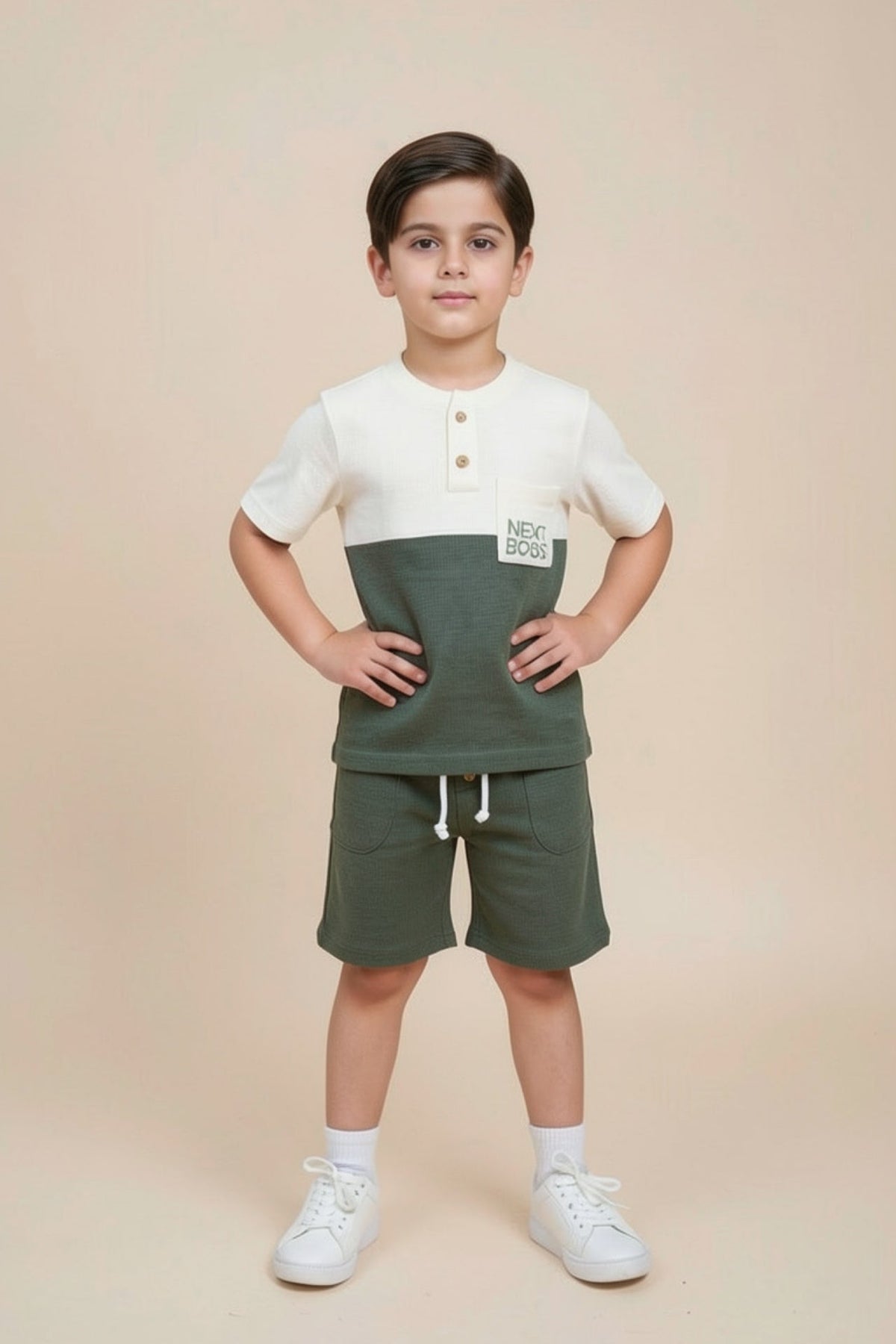 comfortable kids two piece short set for summer