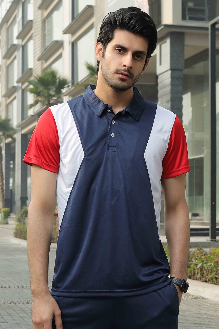 Navy Intentive Polo Dri-Fit Shirt