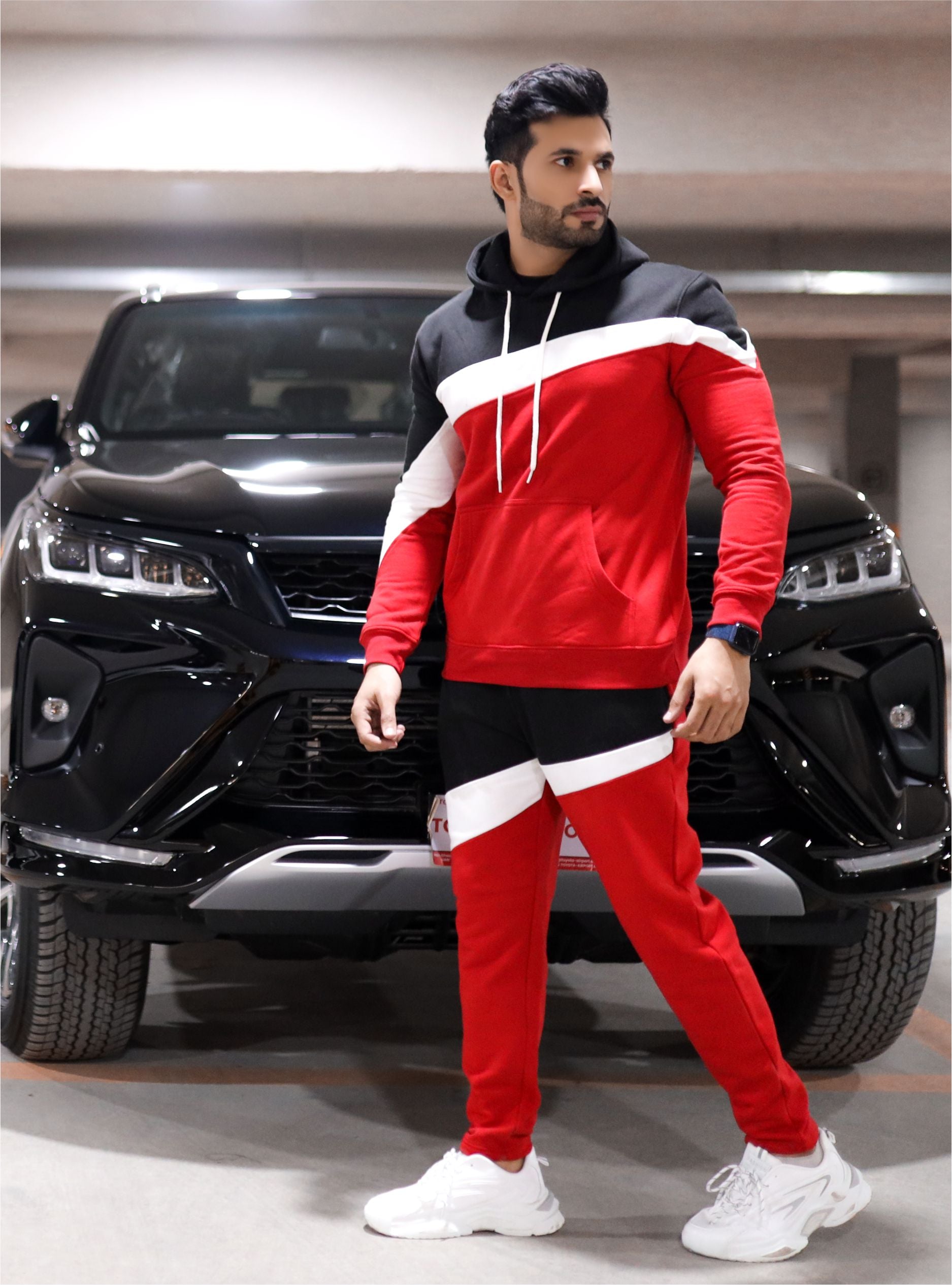 RED PANEL Mens TWINSET, Winter Tracksuit online, 
