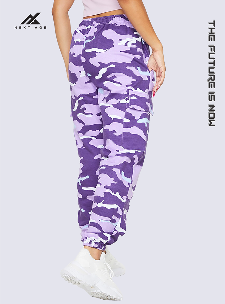 nextage trousers, women camo print trousers, trousers for ladies