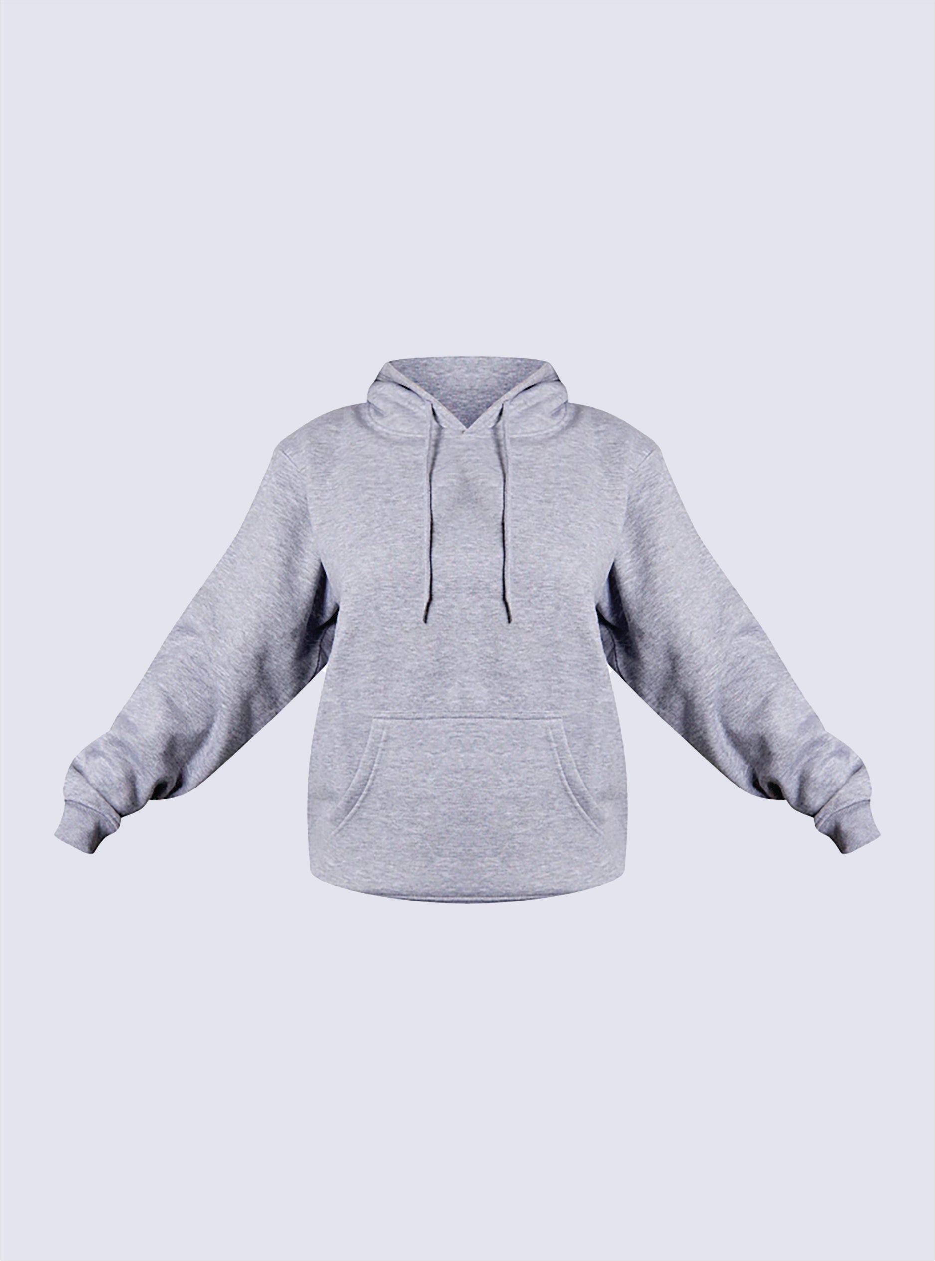 Grey Marl Oversized Hoodie