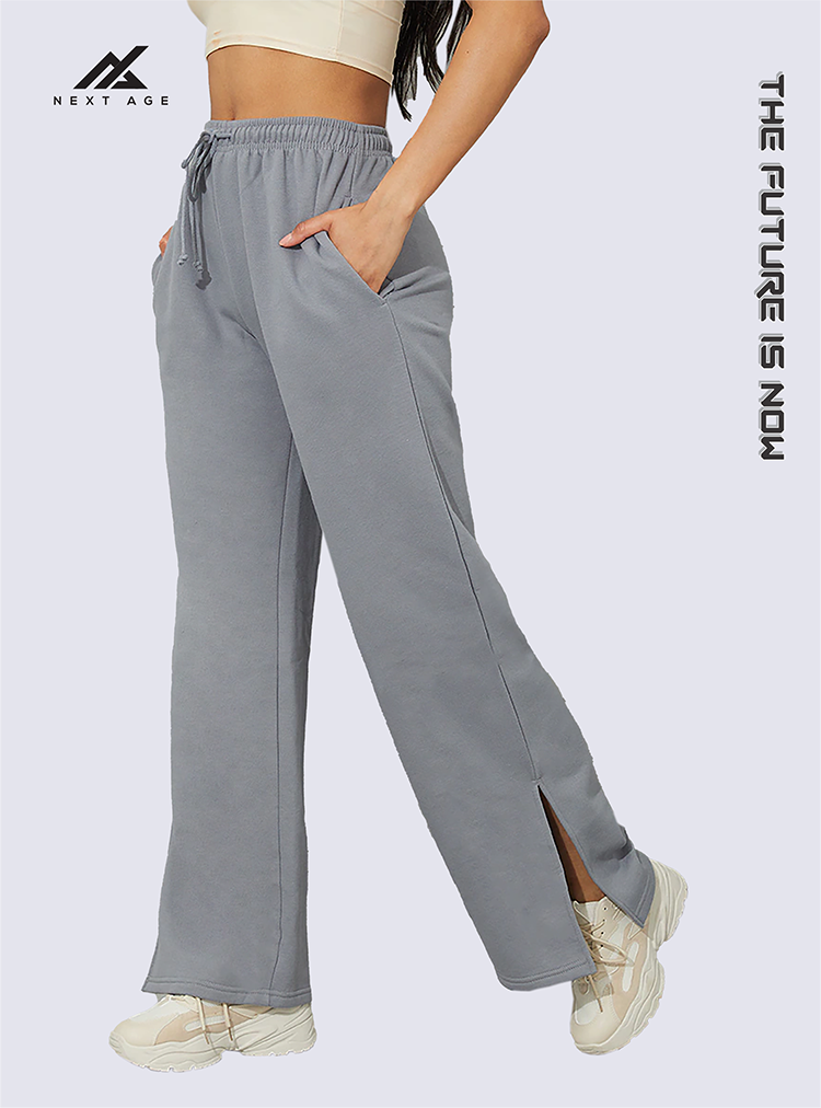 Buy Gloye Women Beige Solid, Self Design Lycra Blend Trousers (L) Online at  Best Prices in India - JioMart.